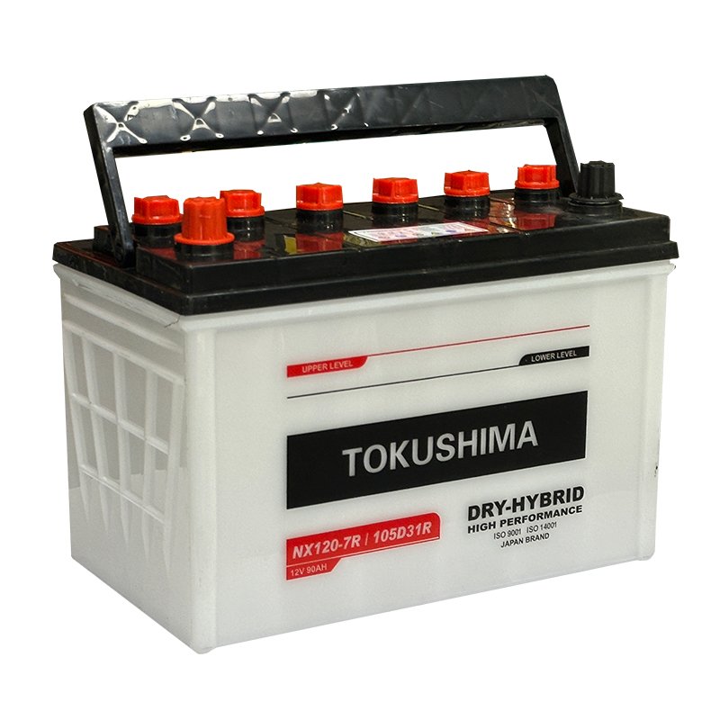 New 12V 80AH-90AH Dry Charge Starter Battery for Cars Powerful Without Acid