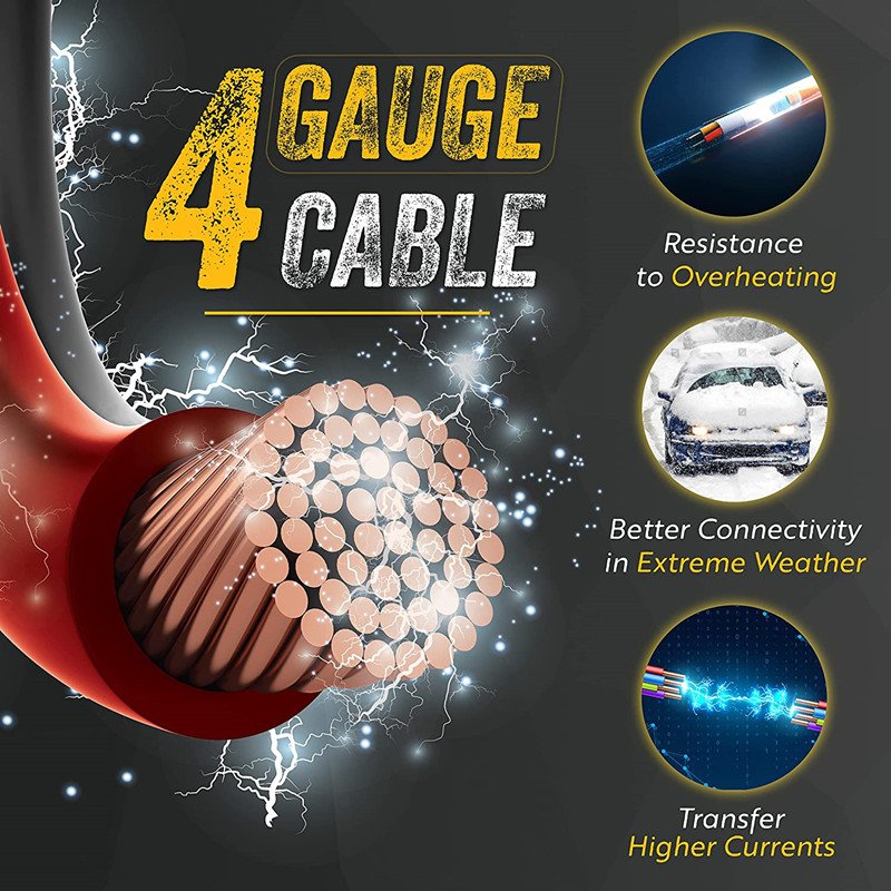 Auto Car Jumper Cables 500AMP 4.8M Heavy Duty Battery Booster Cable Jump Start