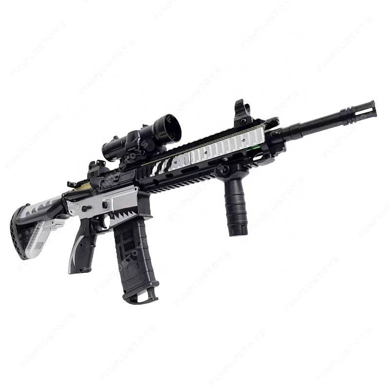 M416 7MM GEL Ammos Blaster Water Ball Splatter Launcher Shooting Game Outdoor Playing Training Gift for Kids Electric Toy Gun