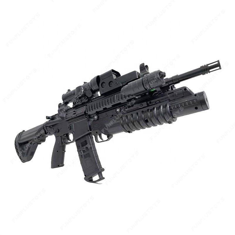 M416 7MM GEL Ammos Blaster Water Ball Splatter Launcher Shooting Game Outdoor Playing Training Gift for Kids Electric Toy Gun