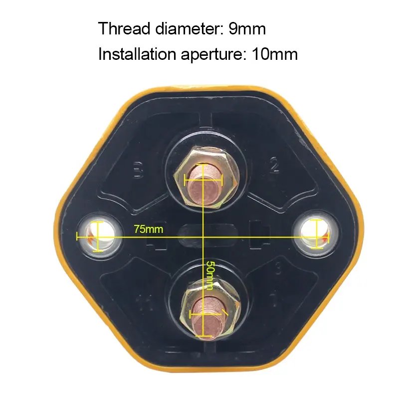 Universal Car High Quality Auto Battery Cut off Isolator Switch 12V 48V 30A Truck Tractor Car Battery Disconnect Switch