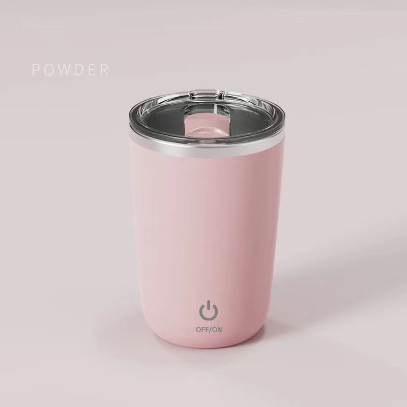 DD3154 Electric Rotating Mixing Cup Shaker Milk Protein Powder Cups Stainless Steel Magnetic Self Stirring Coffee Mug
