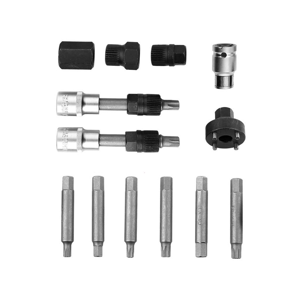 Alternator Combination Socket Set Freewheel Pulley Removal Socket Bit Set Garage Service Tool Kit