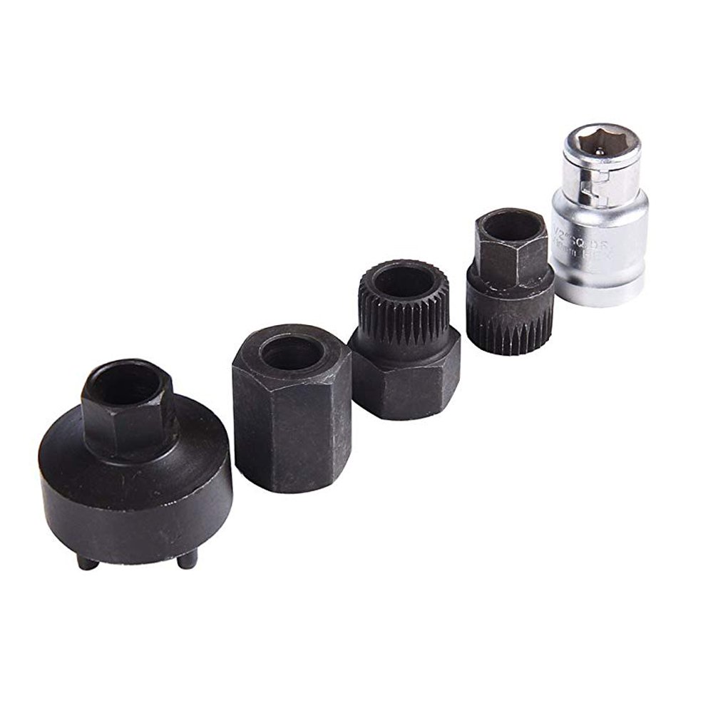 Alternator Combination Socket Set Freewheel Pulley Removal Socket Bit Set Garage Service Tool Kit