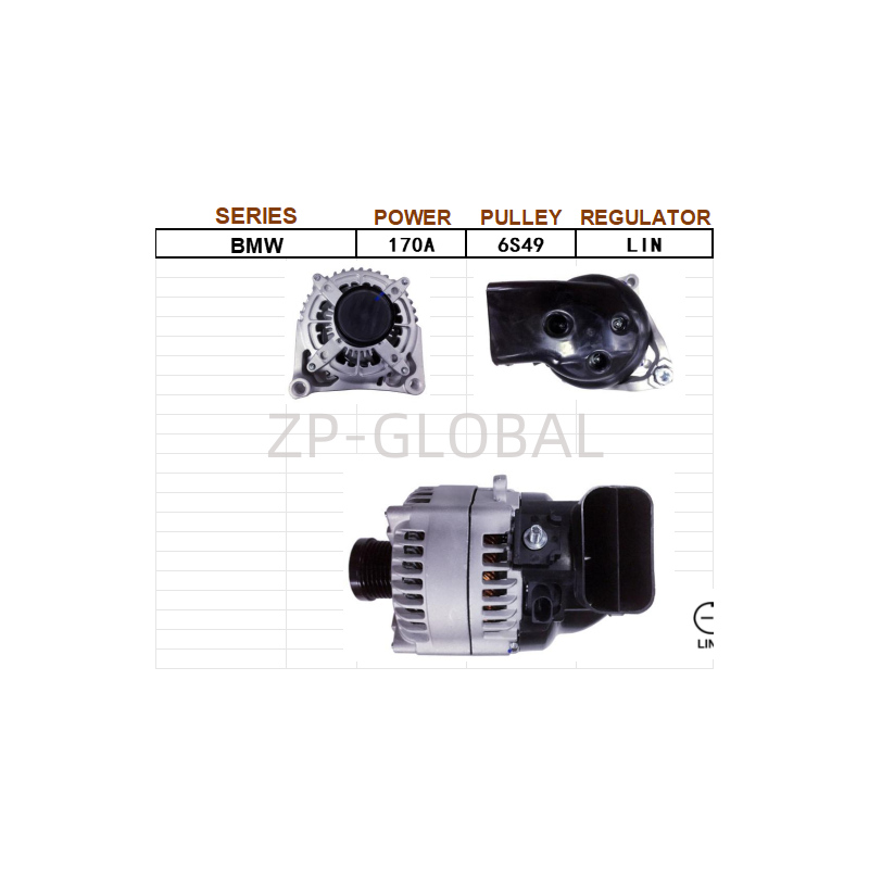 12v Dc Alternators 12317605060 for BMW X1/X3/X5