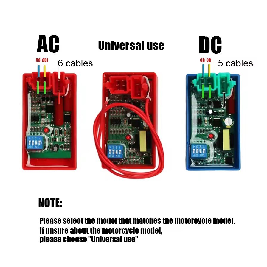 DR-034 6PIN AC Alternating Current Cdi Racing CG125 CG150 CG200 CG250 Transparent Adjustable Cdi Racing Motorcycle