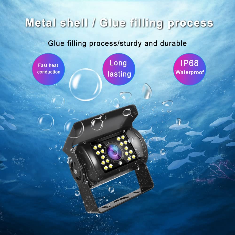 90 Degree IP68 Waterproof Car Infrared Light Night Vision Reverse Backup Camera Universal for Car