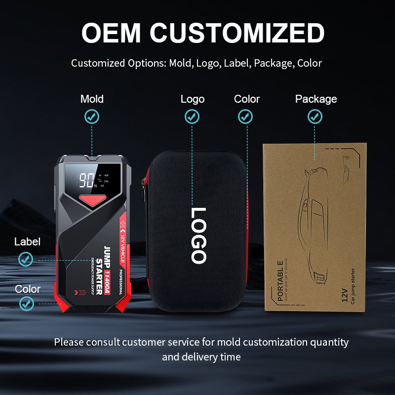 Multifunctional 12v 2000 AMP Portable Multifunction Vehicle Jumper Start Booster Device Power Bank Car Battery Jump Starter Kit