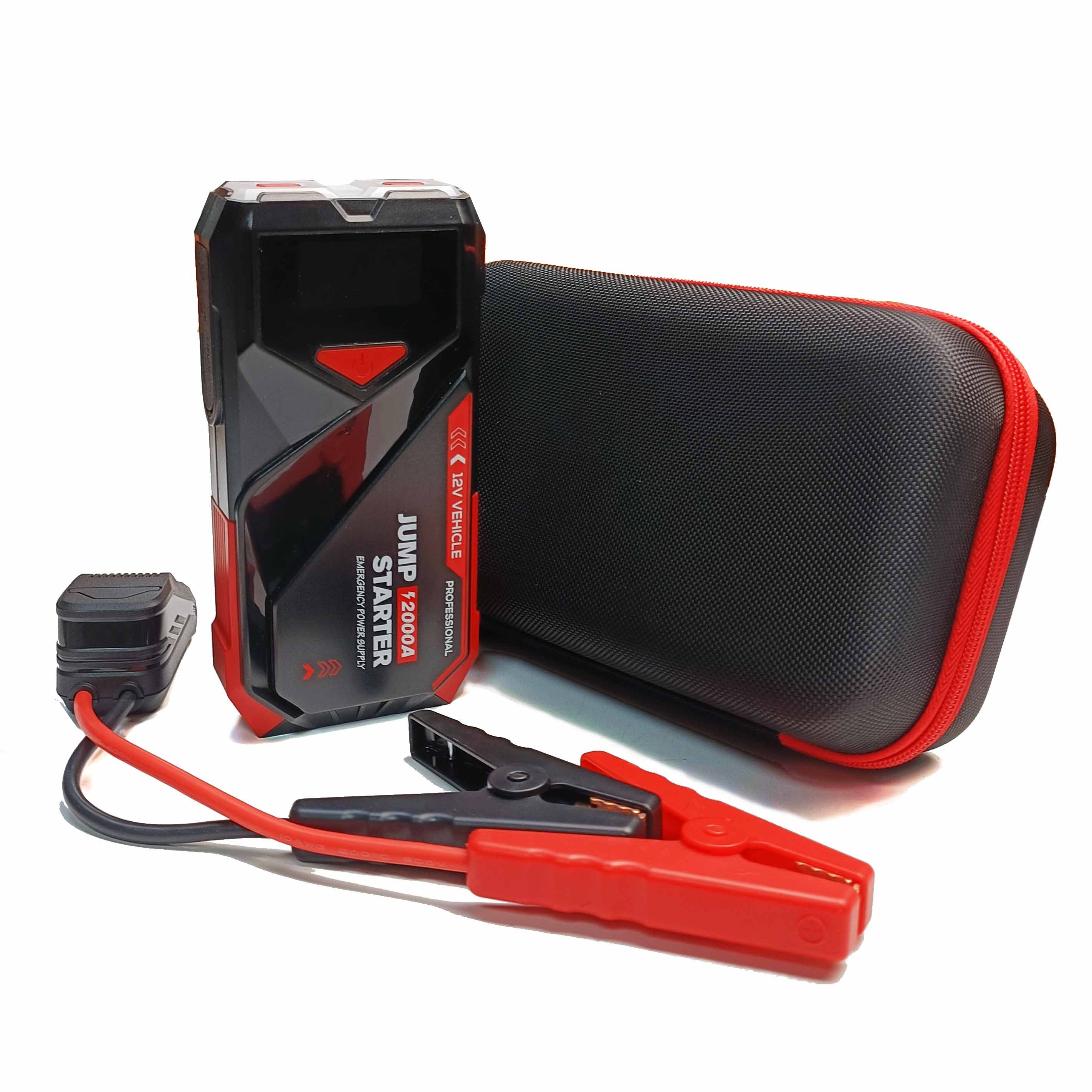 Multifunctional 12v 2000 AMP Portable Multifunction Vehicle Jumper Start Booster Device Power Bank Car Battery Jump Starter Kit