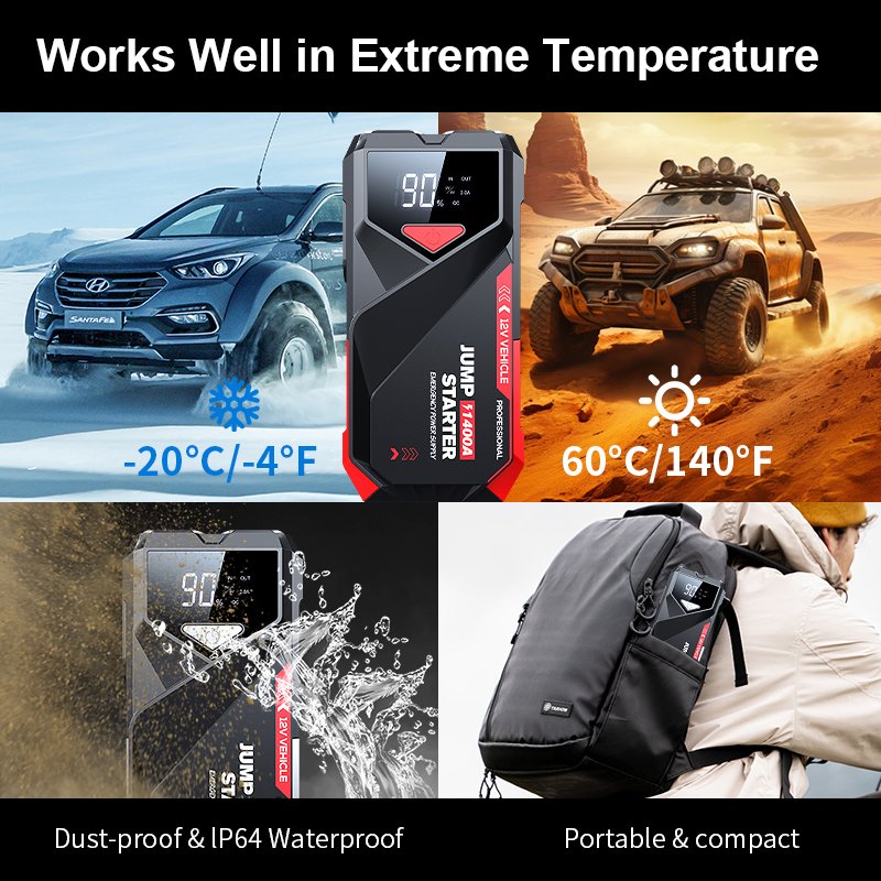 Multifunctional 12v 2000 AMP Portable Multifunction Vehicle Jumper Start Booster Device Power Bank Car Battery Jump Starter Kit