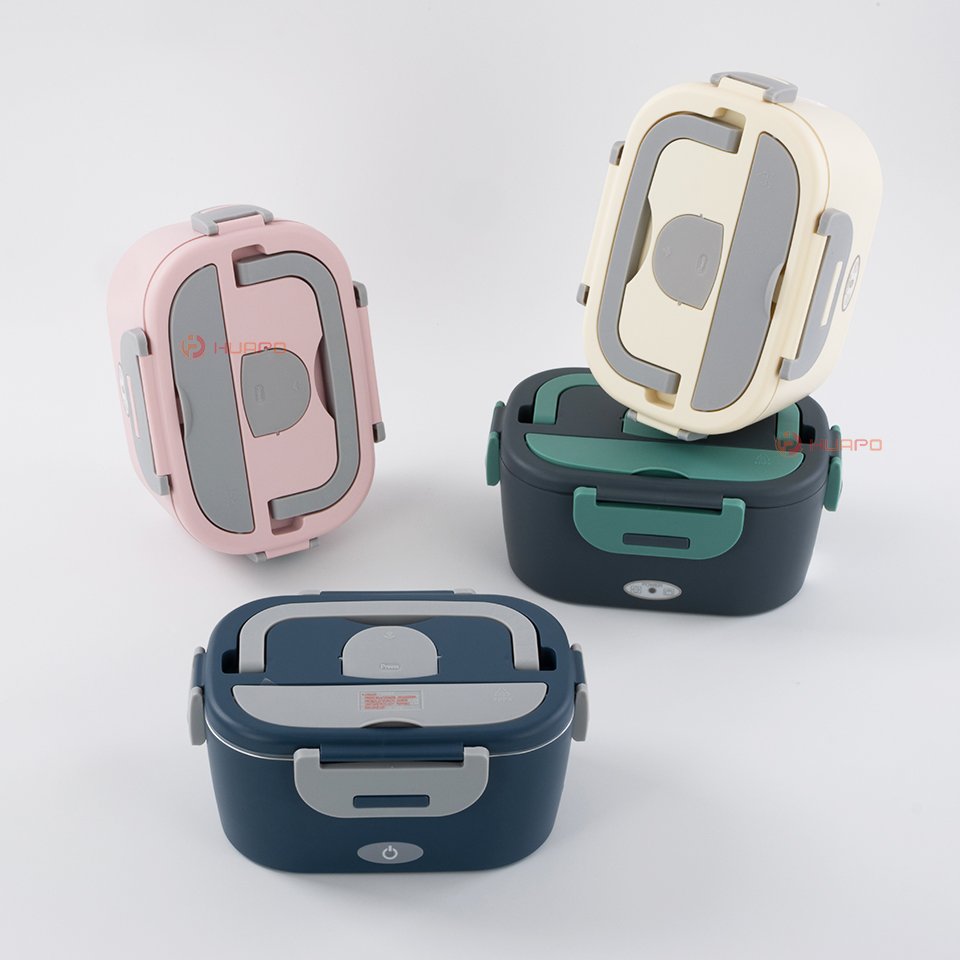 Amz Top Seller 1.5L Stainless Steel Portable Electric Food Container Heating Lunch Box Food Warmer with Carry Bag