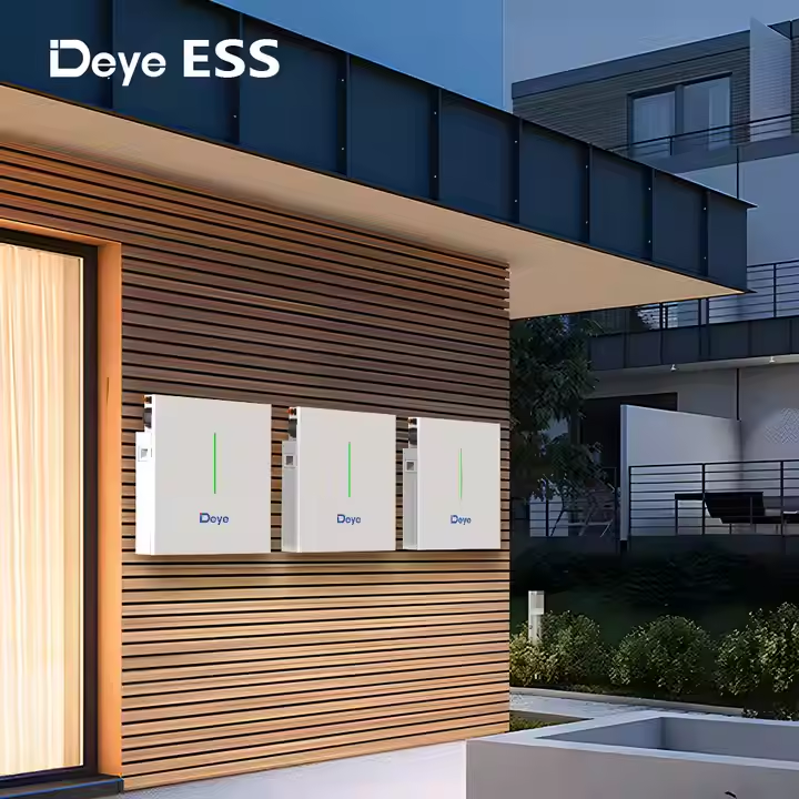 Deye RW-F10.2 LiFePO4 Lithium Ion Energy Storage Battery Wall-Mounted Solar Power System with Lithium Batteries
