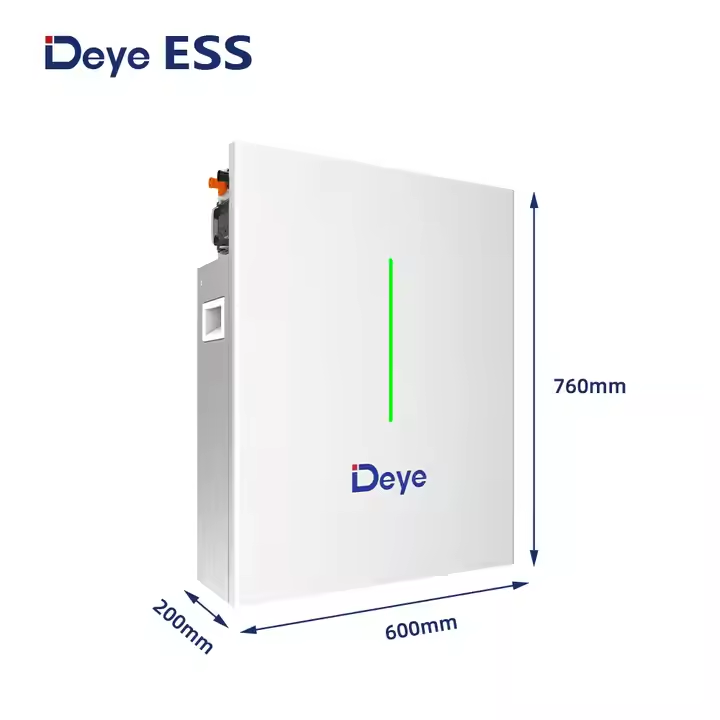 Deye RW-F10.2 LiFePO4 Lithium Ion Energy Storage Battery Wall-Mounted Solar Power System with Lithium Batteries