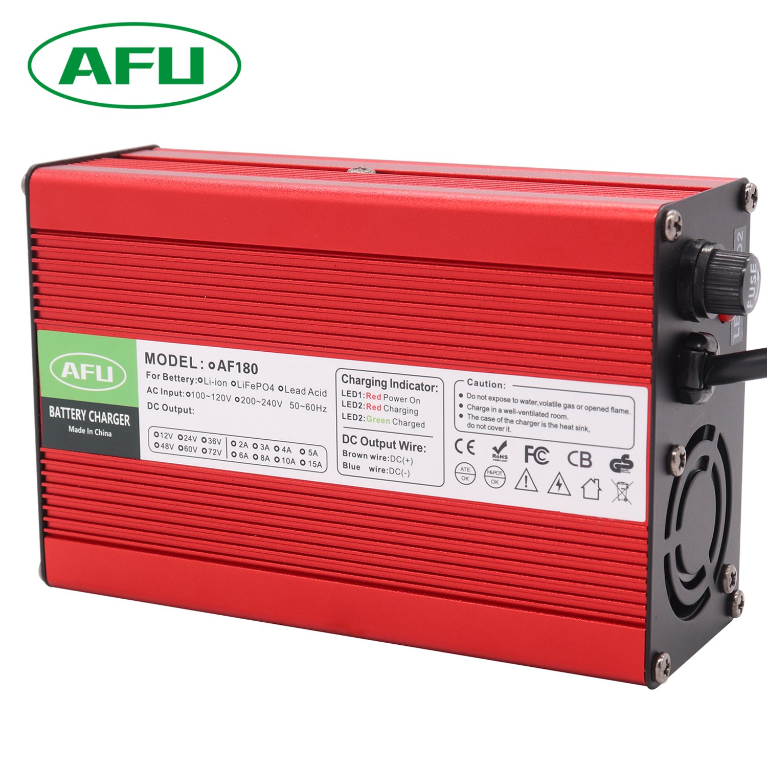Factory Wholesale 12.6V 5A 6A 8A 10A Li-ion Battery Charger for 3S 11.1V Lipo/LiMn2O4/LiCoO2 Battery Pack 12V Battery Charger