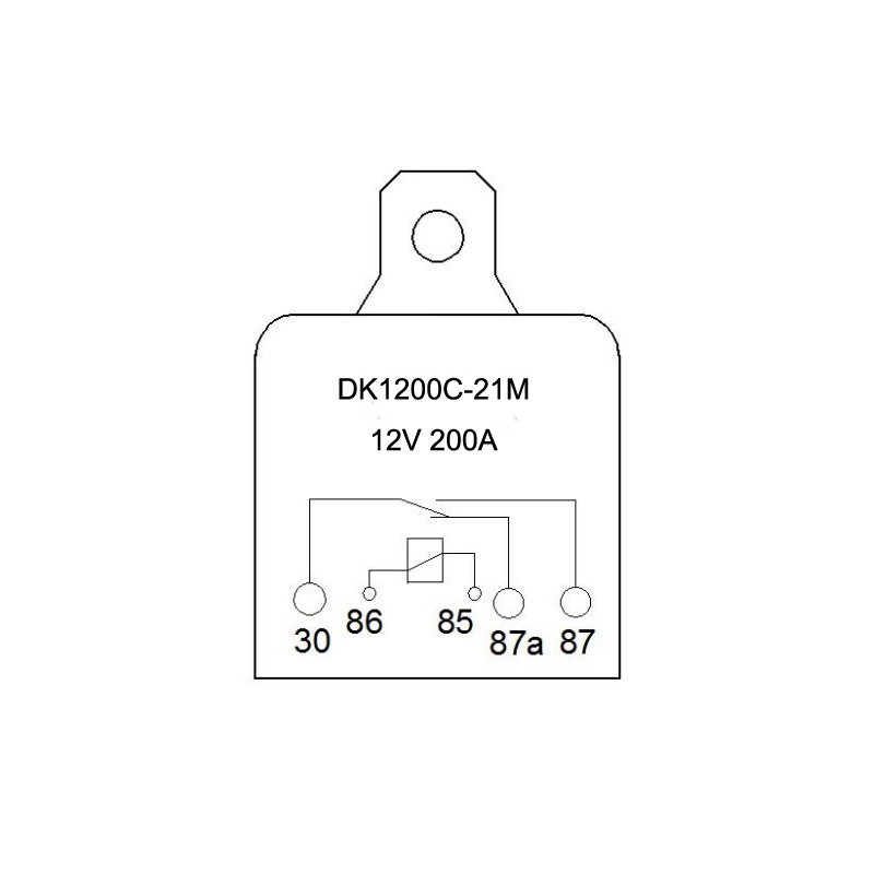 12V 250A 5pin SPDT Heavy Duty Starter Relay