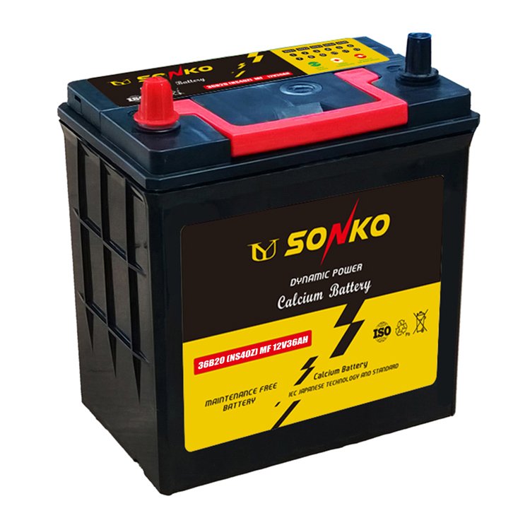 SONKO NX120-7-MF Car Auto Battery High Quality Standard MF12V80AH Car Battery