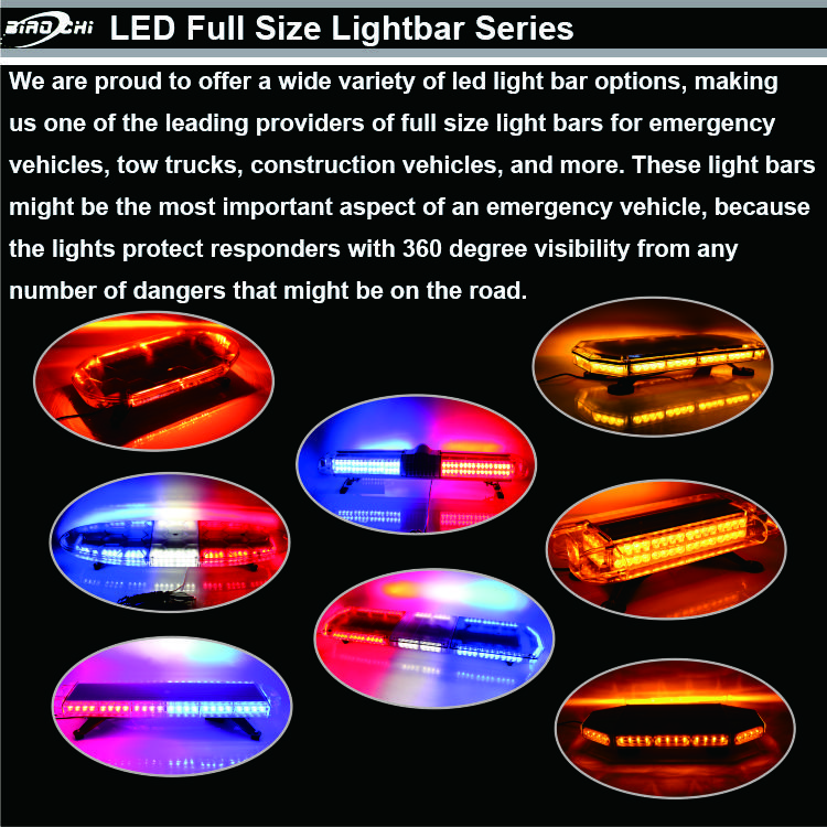 Built-in Speaker Siren 120CM 47 Inch 88 LED Bar Strobe Warning Light Red Blue Amber White Flashing Emergency Light PA System