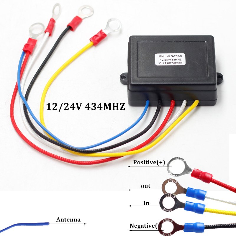 214C Car Wireless Winch Controller for Blue Remote Auto Control