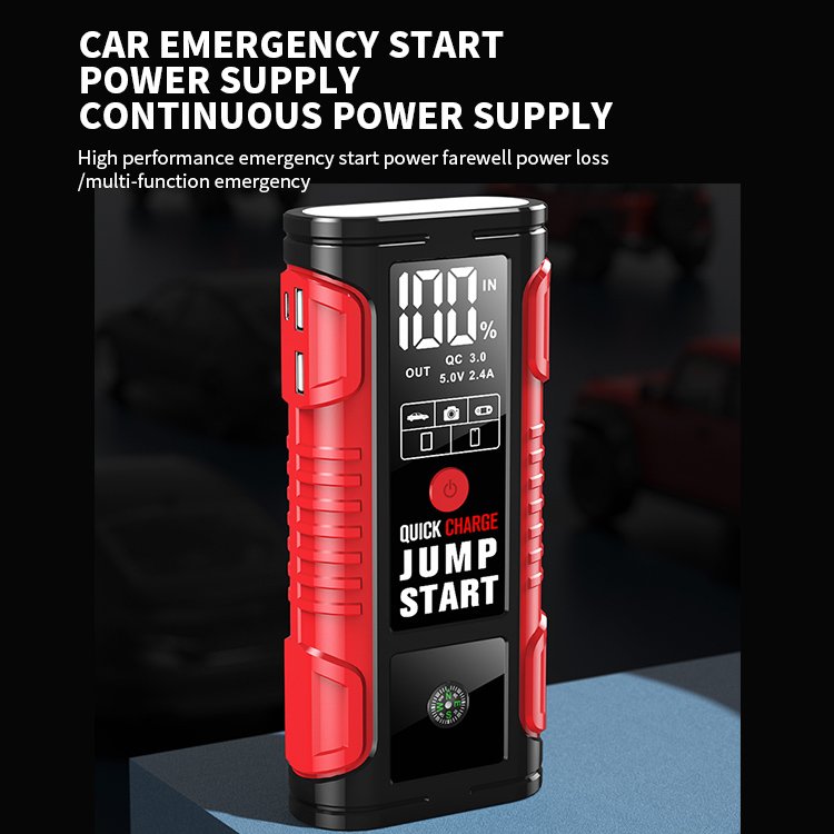 Mini Car Jump Starter With 12V Lithium Battery Power Bank Jump Pack With Air Compressor Booster Charger for Car