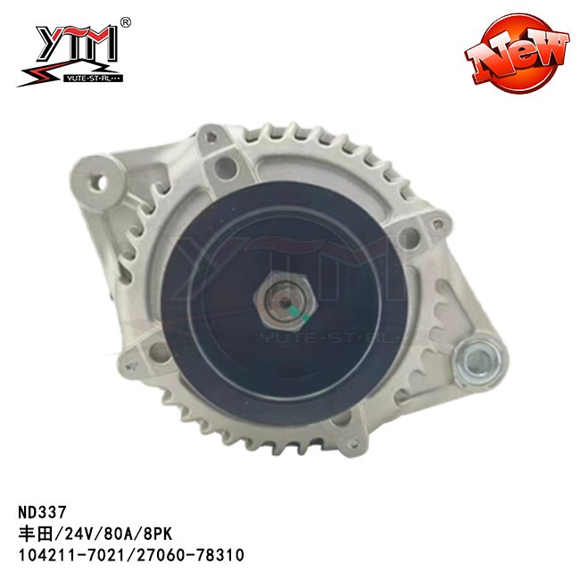 YTM Alternator ND337 for toyota 24V 80A 8PK 104211-7021 27060-78310