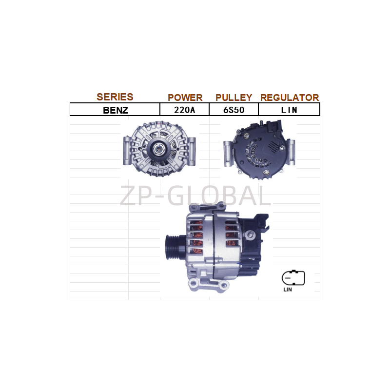 Voltage Regulator Circuit Car Alternator 12v Low Rpm A0141544302 for Mercedes Benz S-Class S350