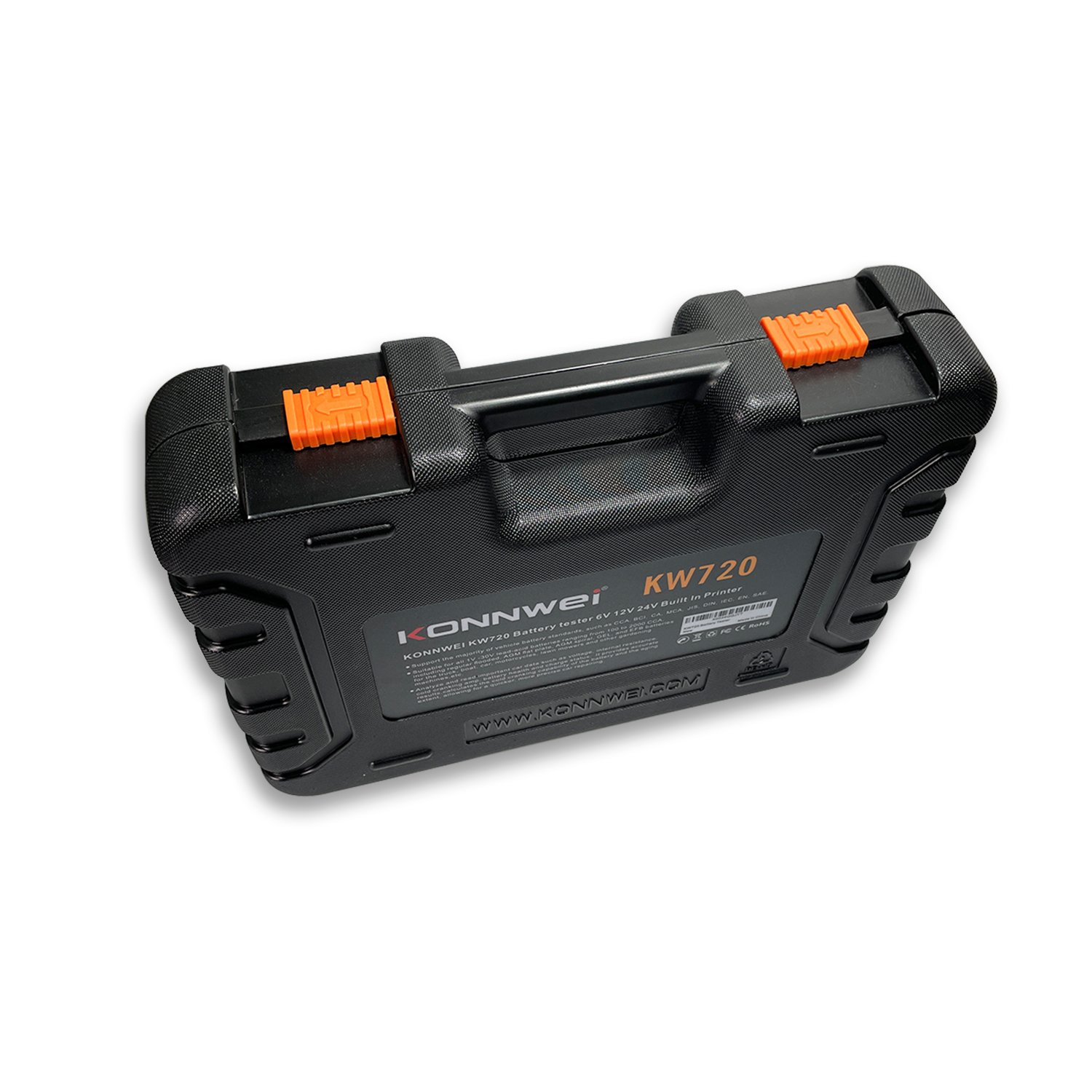 KONNWEI Midtronics KW720 6V/12V/24V Motorcycle Car Truck Battery Tester with Thermal Printer Similar with Midtronics
