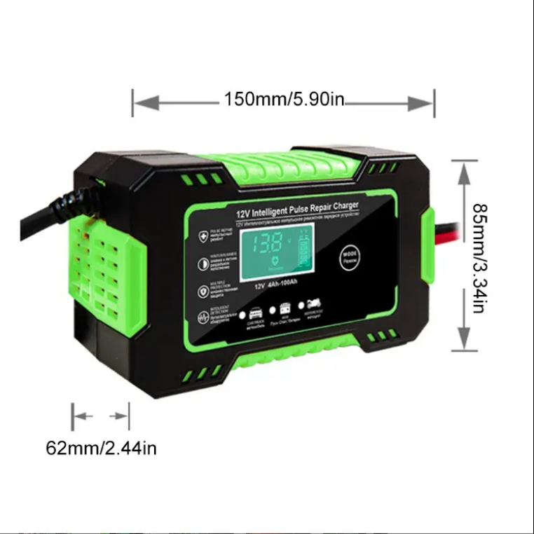 12V 6A Battery Charger Truck Boat RV Moto Smart Car Battery Charger