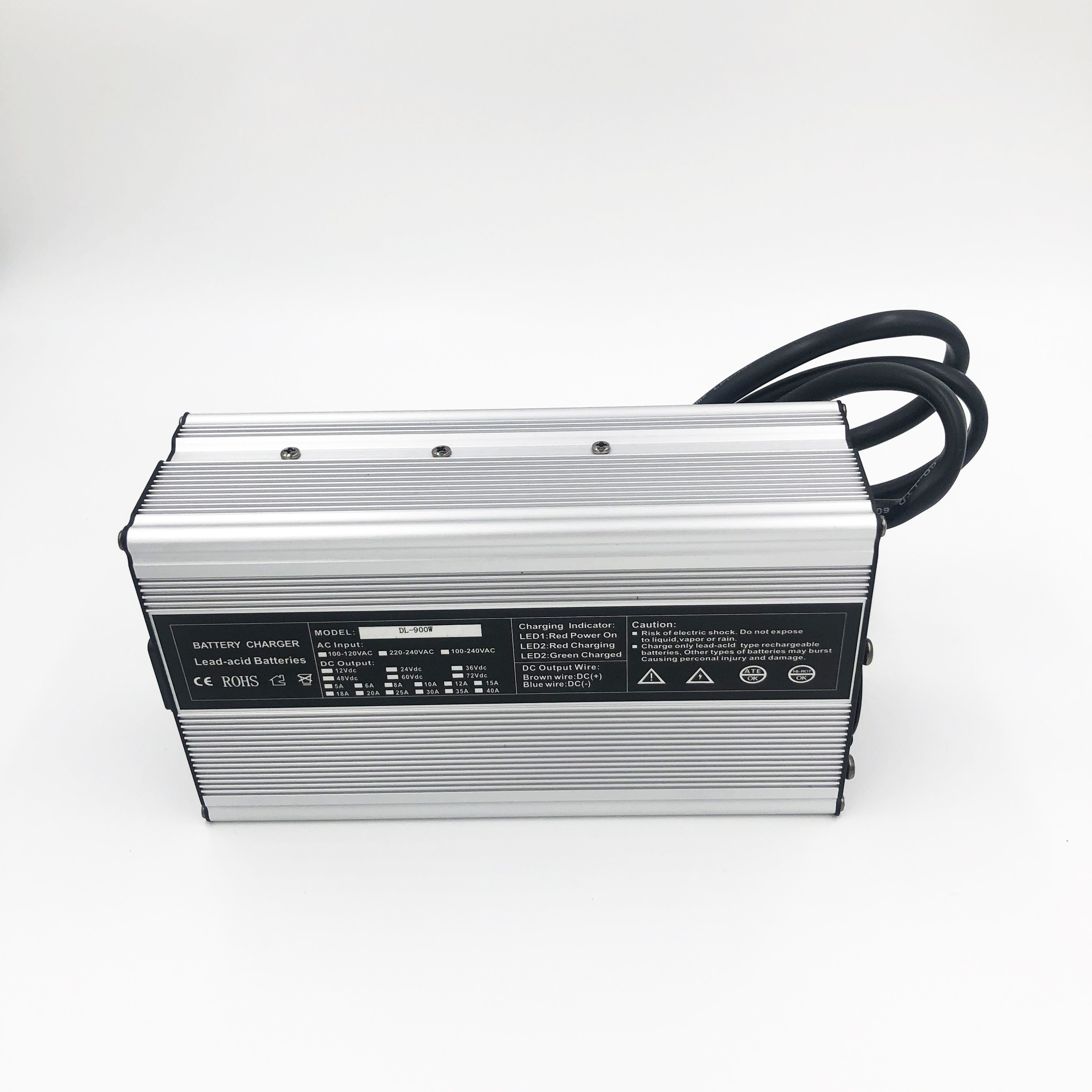 900W Li-ion Lifepo4 12v 24V 48V 60V Sweeper On-board Fast Battery Charger Fork Lift Charger