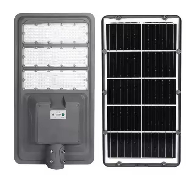 Factory Custom 300w 400w 500w Aluminum IP65 Waterproof Outdoor Integrated Solar Street Lamp All in One Led Solar Street Light
