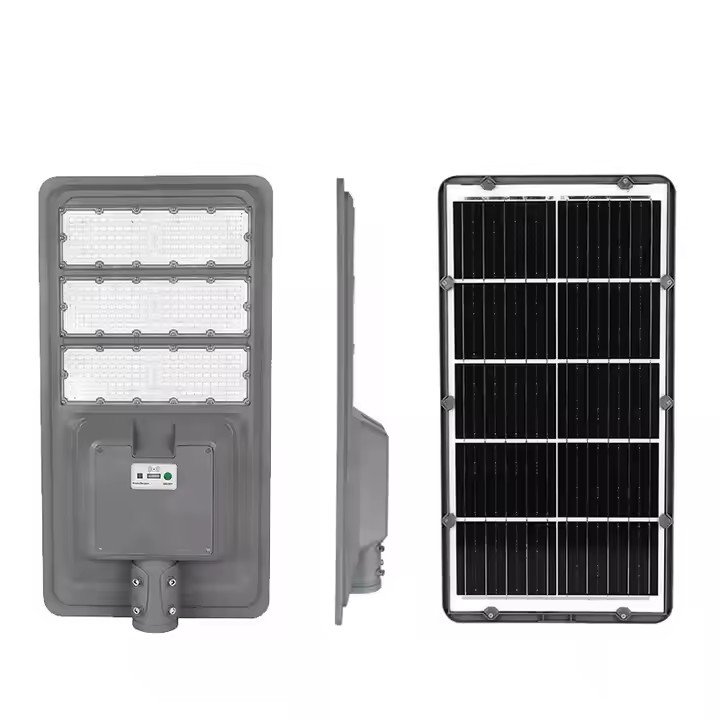 Factory Custom 300w 400w 500w Aluminum IP65 Waterproof Outdoor Integrated Solar Street Lamp All in One Led Solar Street Light