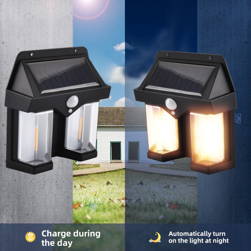 2025 LED Solaire Induction Emergency Lights 3 Model Motion Sensor Wall Lamps 5.5V Solar Panel 12W 3500K18650 Battery for Yard