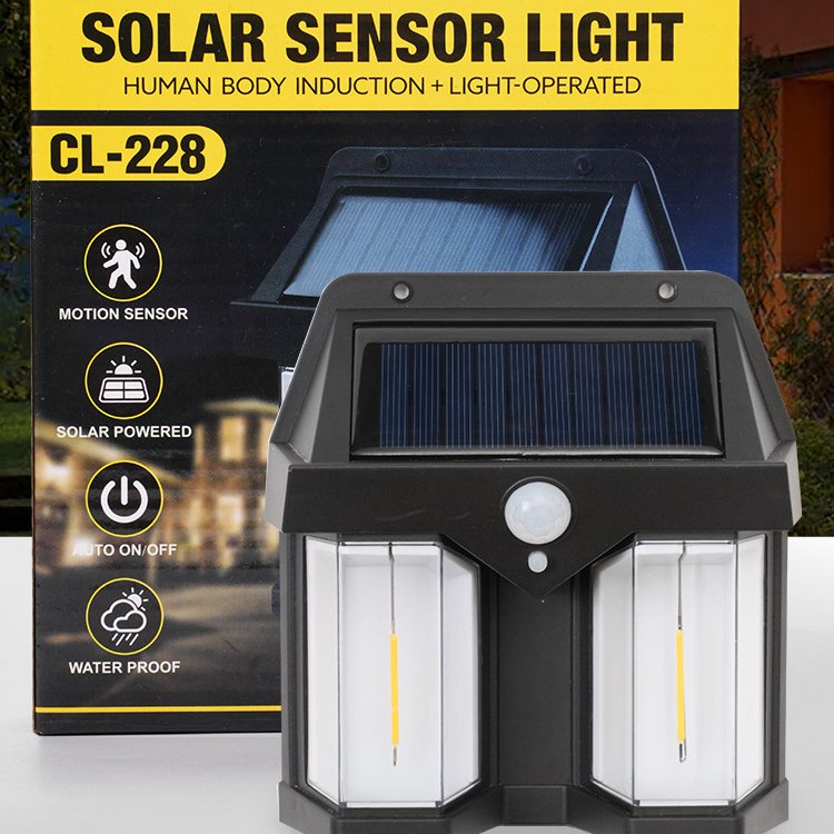 2025 LED Solaire Induction Emergency Lights 3 Model Motion Sensor Wall Lamps 5.5V Solar Panel 12W 3500K18650 Battery for Yard