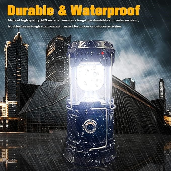Outdoor Portable 3 in 1 Collapsible Lighting Waterproof Hanging Tent Flashlight Power by 5w Led Lantern Camping Light