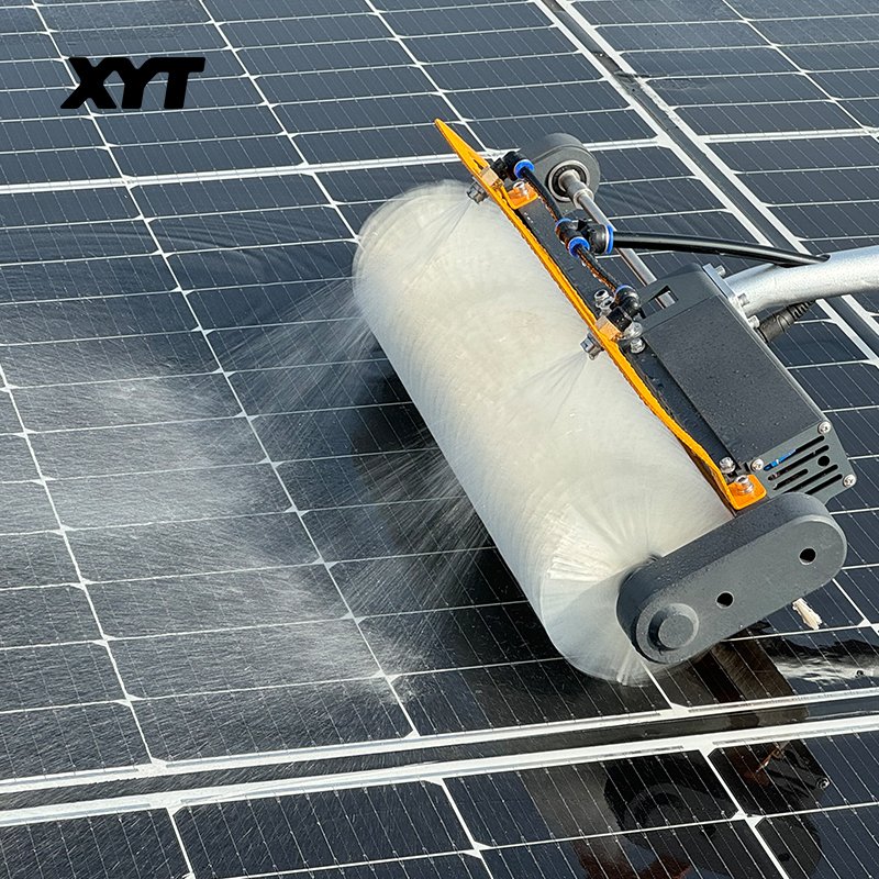 Solar Panel Cleaning Robot Microfiber Brush Product Solar Panel Cleaning Roller Brush X5
