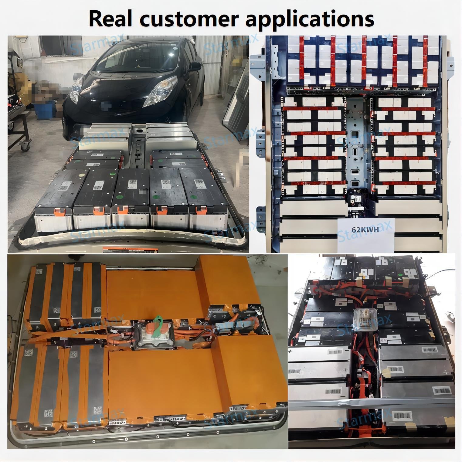 Starmax Catl 4S1P 6S1P 12S1P 51Ah 92Ah 114Ah 153Ah 174Ah 180Ah 14.8V 22.2V 44.4V Nmc Ncm Battery Module Leaf Car EV Battery Pack