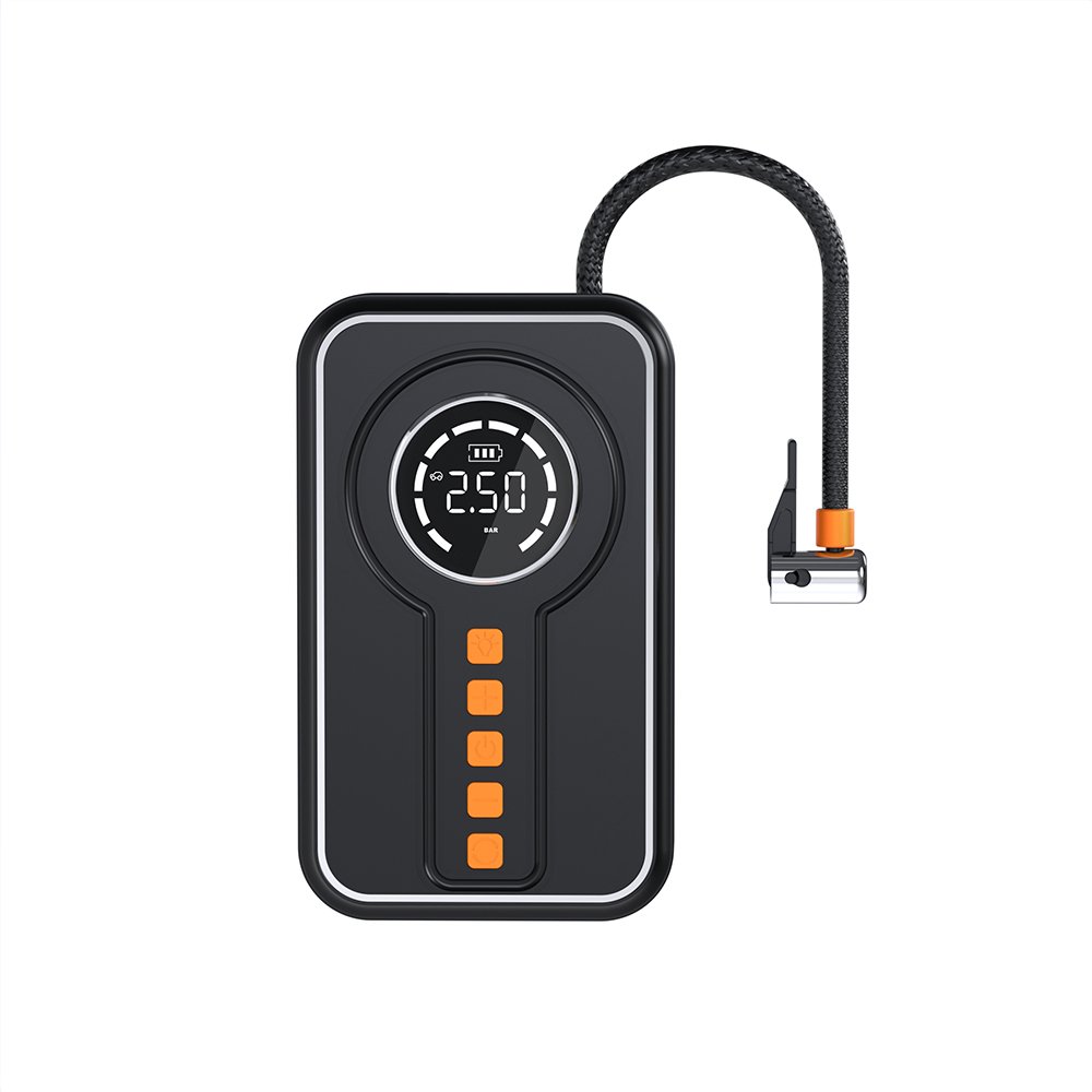 Durable 5-in-1 Emergency Car Battery Jump Starter Tyre Pump Compressor Power Bank Combo Road Service Tool Kit