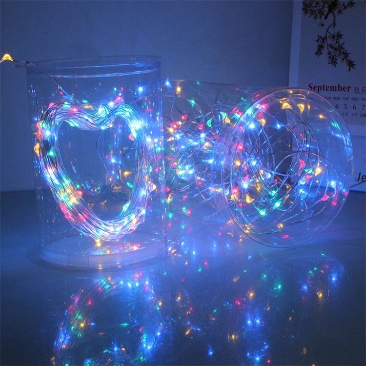 3AA Battery Powered Silver Copper Wire String 3M/5M/10M LED Garland Fairy Light Christmas Holiday Wedding Party Decoration