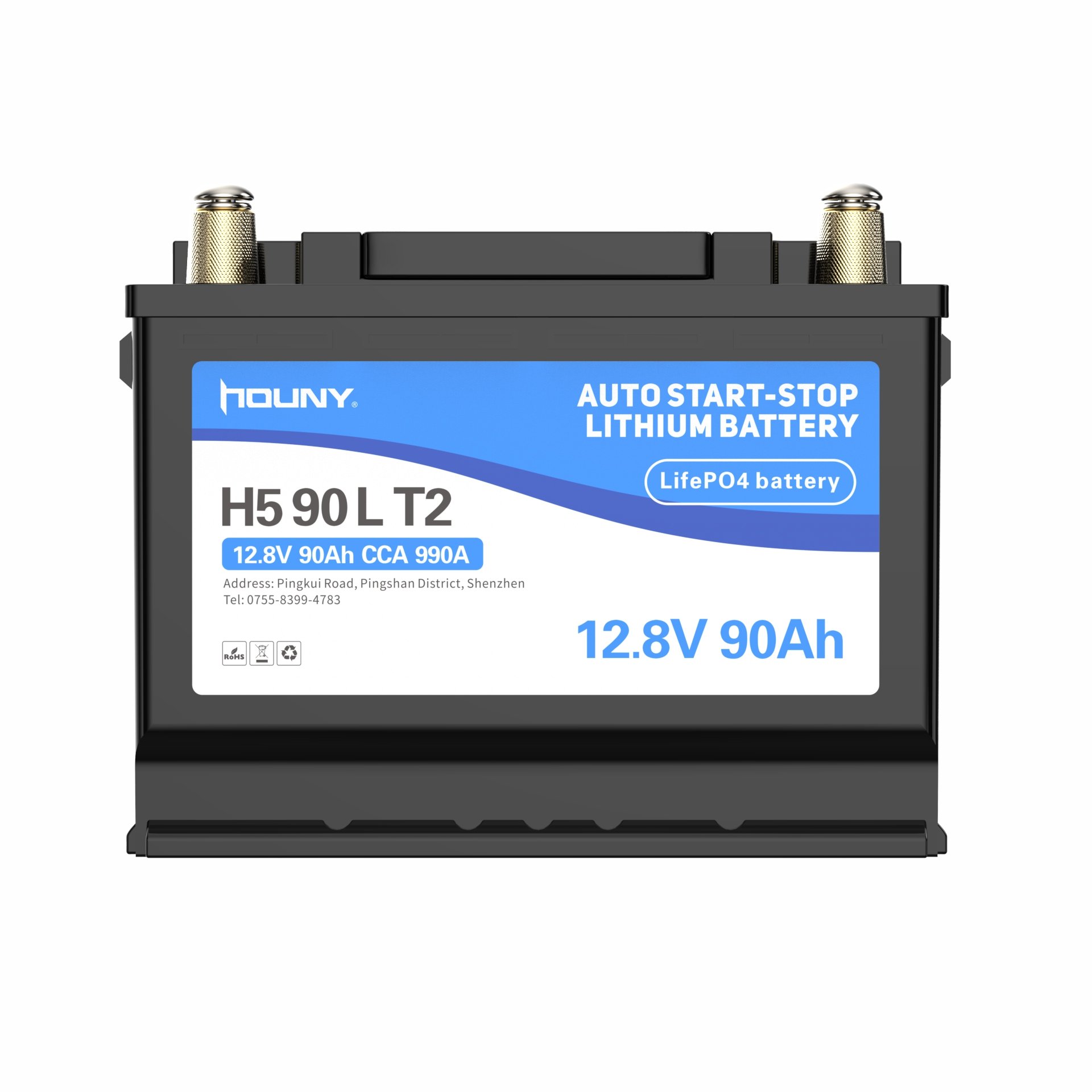 China High Quality Starting Batteries for Automobile Jump Start CCA990 12V 90Ah LiFePO4 Safe Deep Cycle