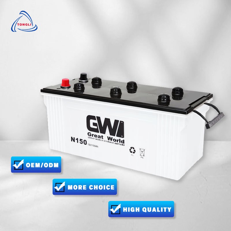 High Cost Performance Super Start 12v 75AH GW Auto Brand Car Dry Lead Acid Car Battery