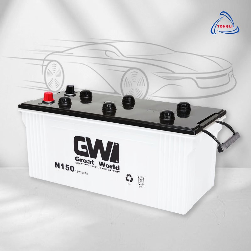 High Cost Performance Super Start 12v 75AH GW Auto Brand Car Dry Lead Acid Car Battery
