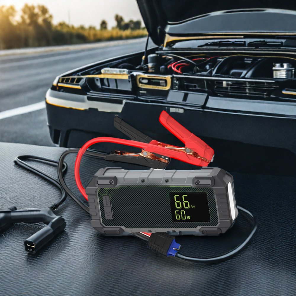 Jumpstarter Car Jump Starter 12V Lithium Battery Car Jumpstarter Power Bank Jump Pack with Booster Charr Auto Starter