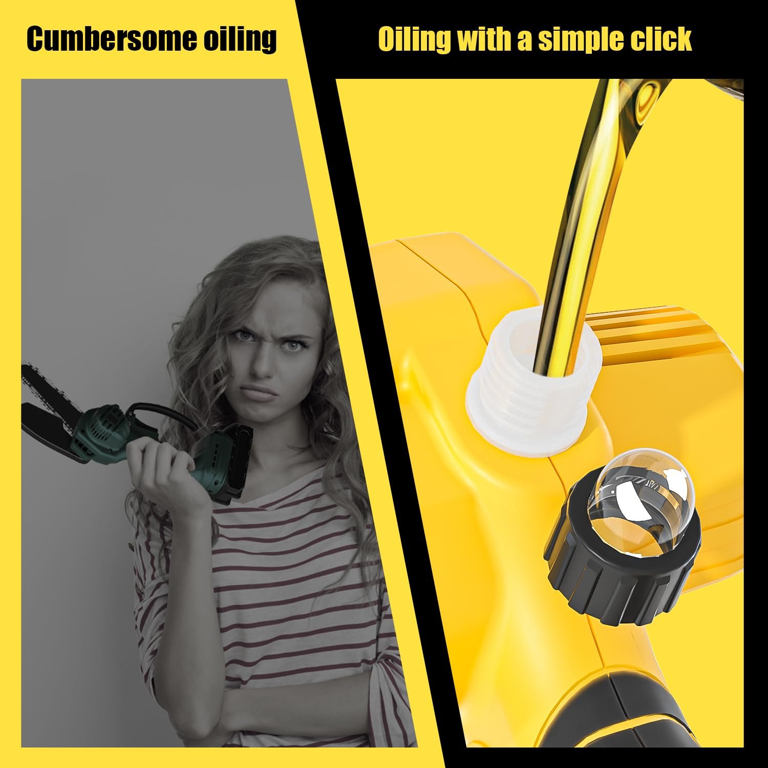 Cordless Mini Chainsaw 6 Inch Auto Oiler Handheld Electric Portable Battery Chainsaw Power Small Chain Saws