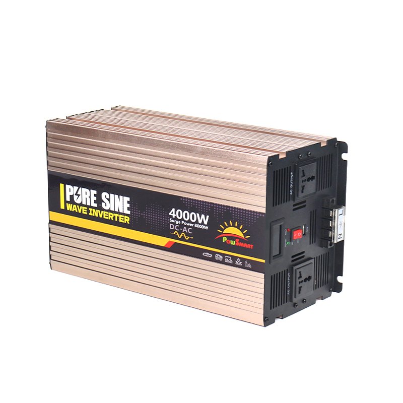 4000W/1kw Pure Sine Wave Inverter Car Battery Power With 110v-240v Output And 12v-48v Input Single Output Type