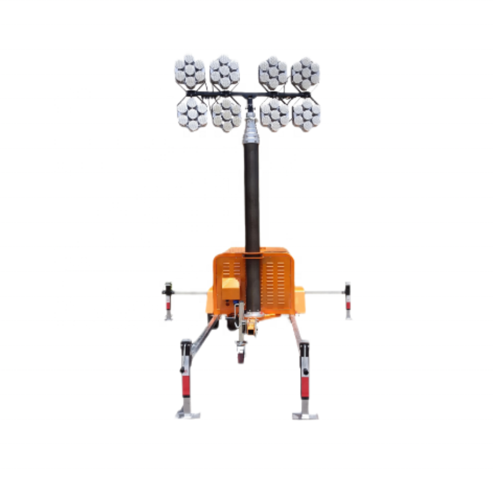 6m 9m 12m Height LED Mobile Light Tower 1000w Multifunction Outdoor Tower Light 1500w Telescopic Pole Portable Light Tower 3000w