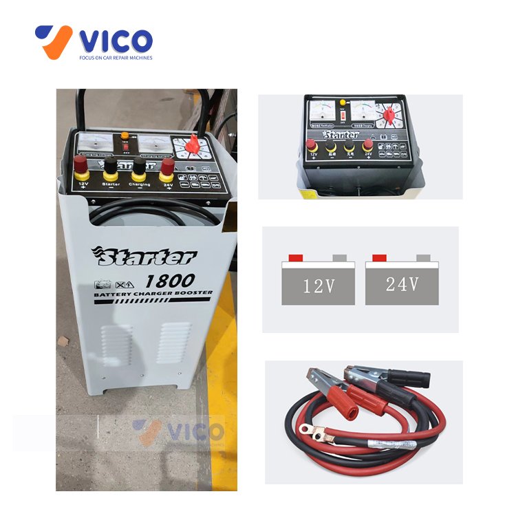 Vico Portable and Commercial 1800A Starter#VST-1800A Body Repair Equipment Hot Sale Factory Price Battery Charger for Lead Acid