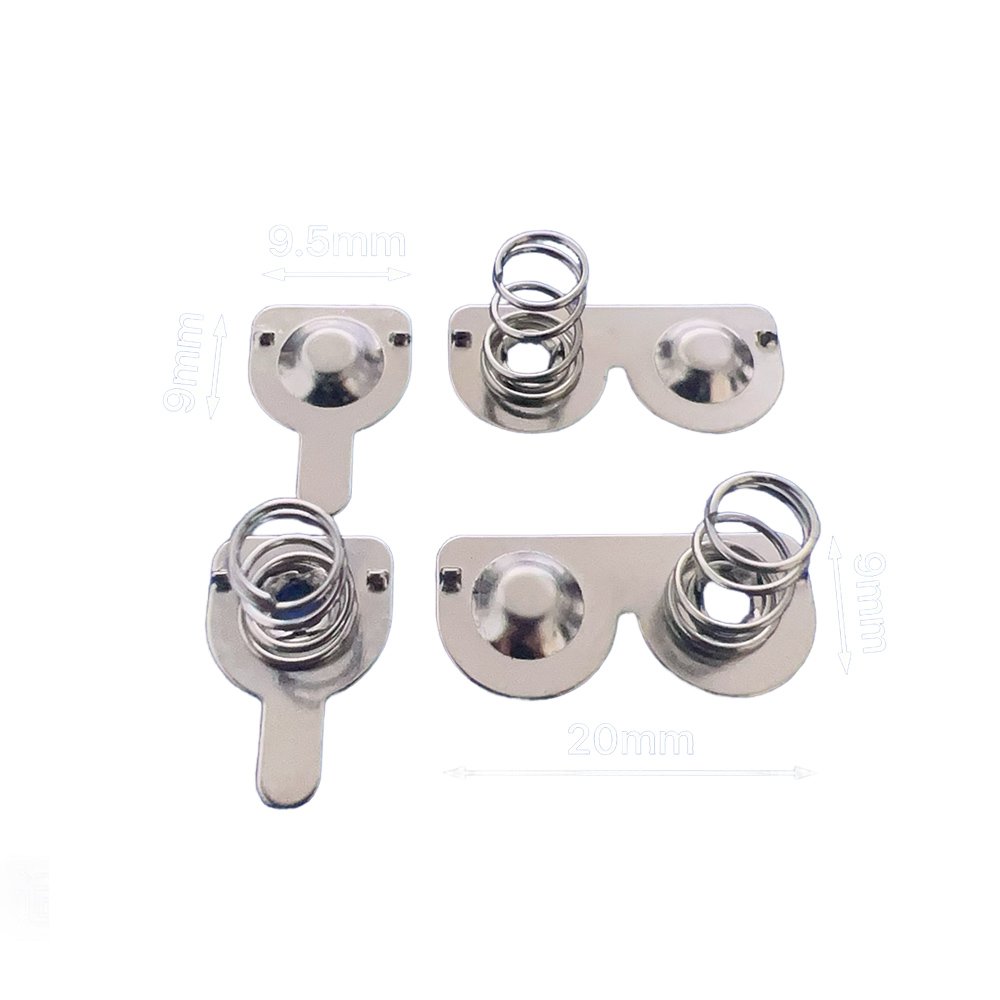 AAA AA Battery Spring Plate Battery Spring Plate Environmental Steel Nickel Plating Battery Contacts