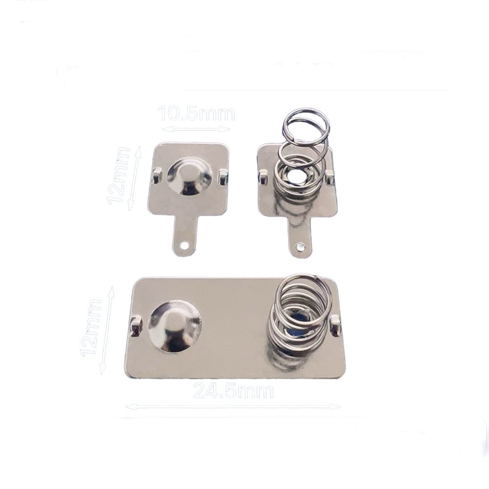 AAA AA Battery Spring Plate Battery Spring Plate Environmental Steel Nickel Plating Battery Contacts
