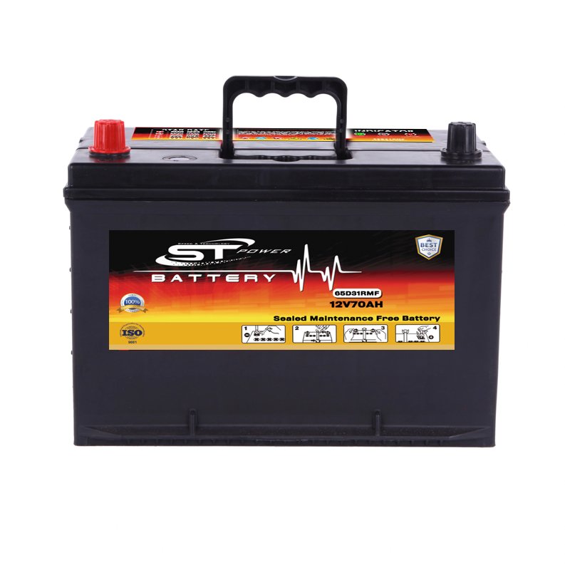 Hot Sale Model Auto Battery JIS Standard 65D31RMF 12V70AH N70 Car Battery