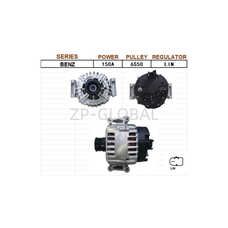 Charging Regulator Voltage Alternator of Generator 0009061202 for Mercedes-Benz C300/GLK280/350/300 3.5