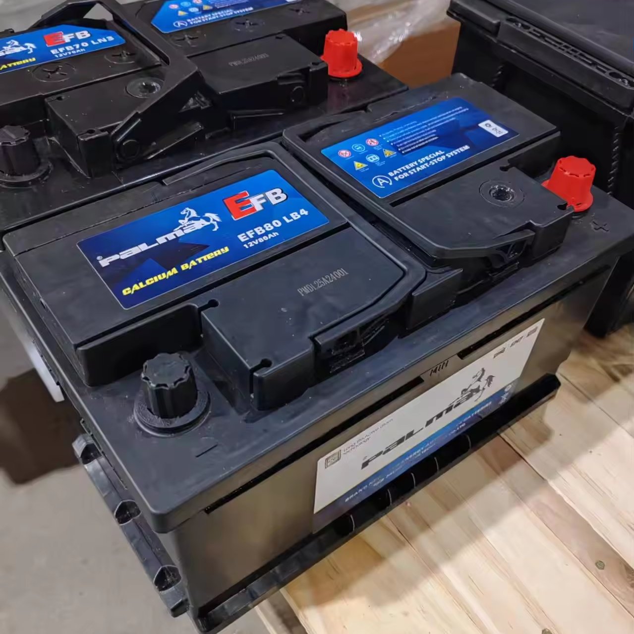 Palma Korean Brands Satisfaction Guarantee Auto Car Batteries Wholesale 12v 80ah Car Battery Efb Startstop Battery